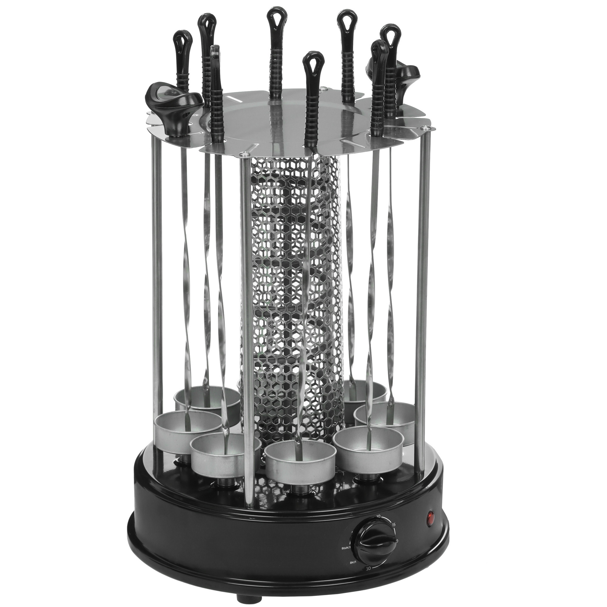 5416621 Электрошашлычница DEXP KBM-1400 серебристый STDN-0065952 - Вид №6