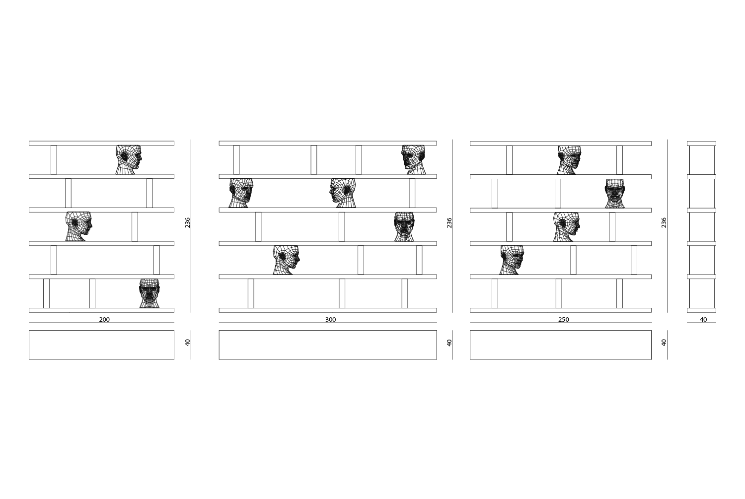 Forma Mentis Книжная полка Visionnaire  - Вид №5