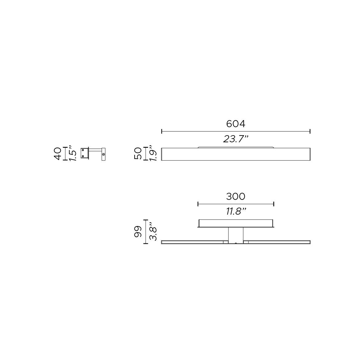 Металлический светодиодный настенный светильник для картин Contardi Fly ARCH-00028878 - Вид №6