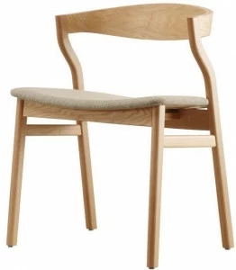 Bedont Деревянный стул с мягким сиденьем Kalea
