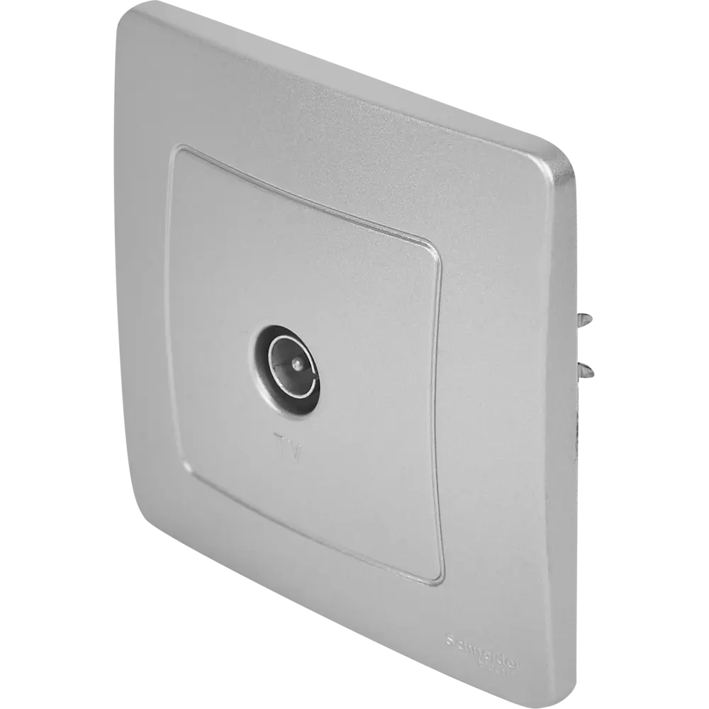 Коннектор ТВ встраиваемый Systeme Electric Blanca цвет алюминий 86728863 STLM-2194194 - Вид №1