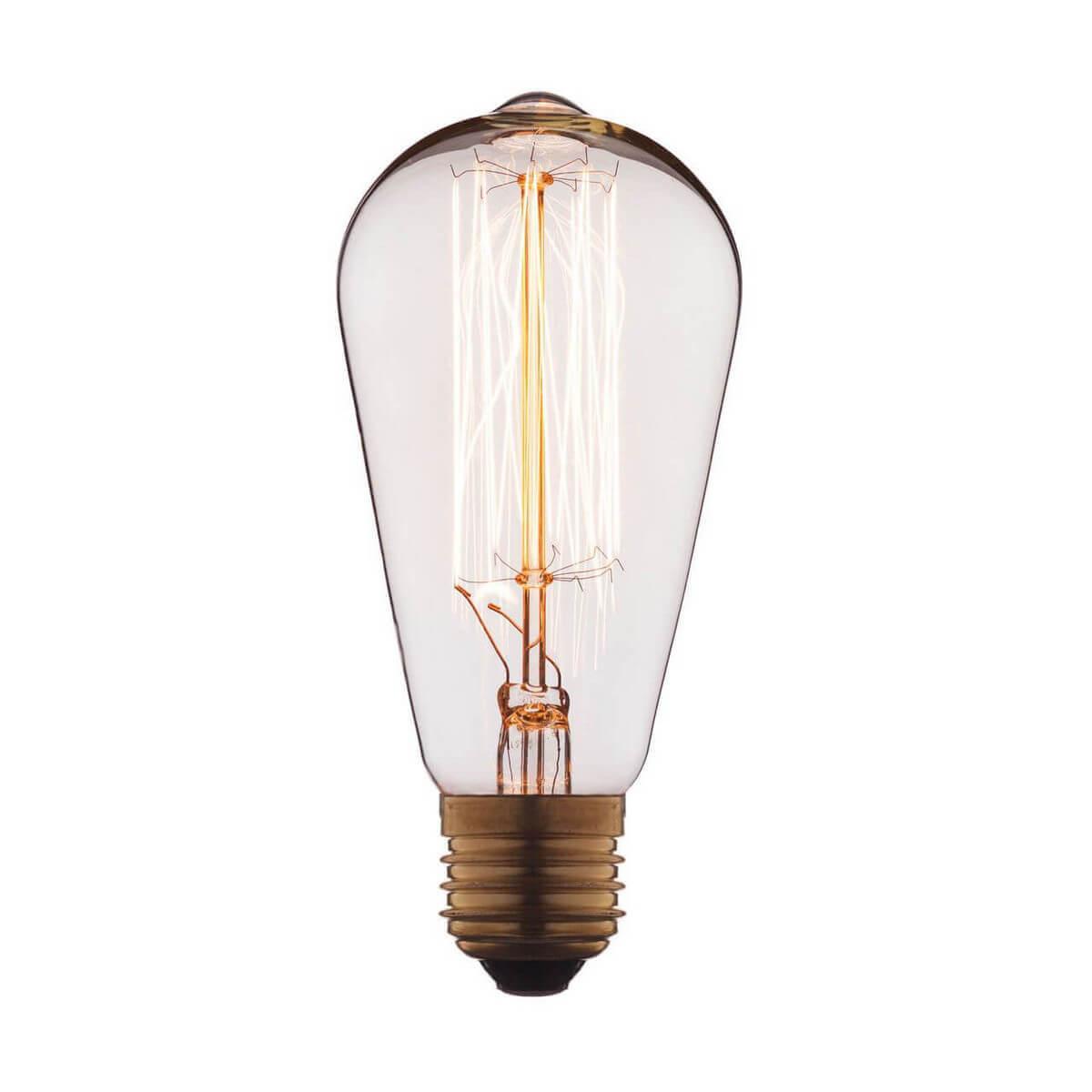 1007 Лампа накаливания E27 40W прозрачная Loft IT Edison Bulb