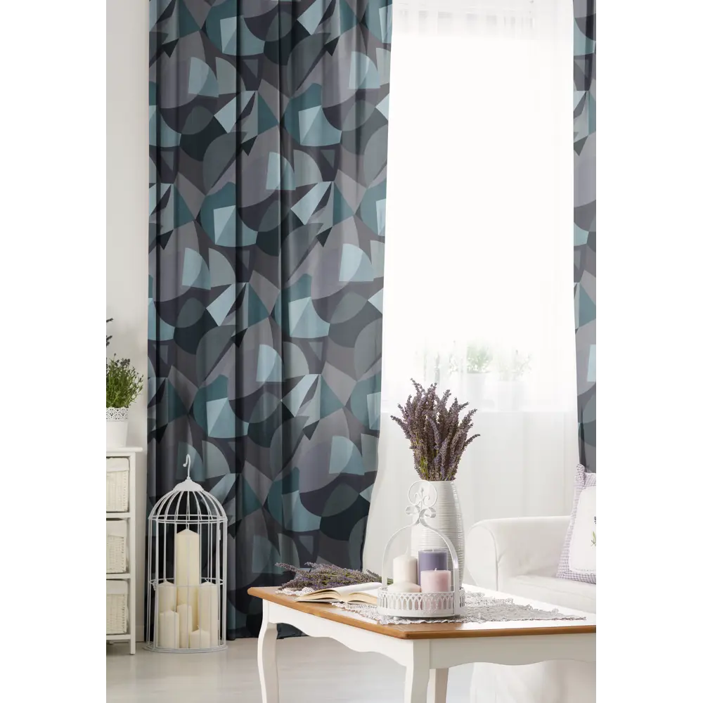 Штора на ленте Тундра 150x260 см цвет серо-зеленый SEASONS STLM-2169596 - Вид №6