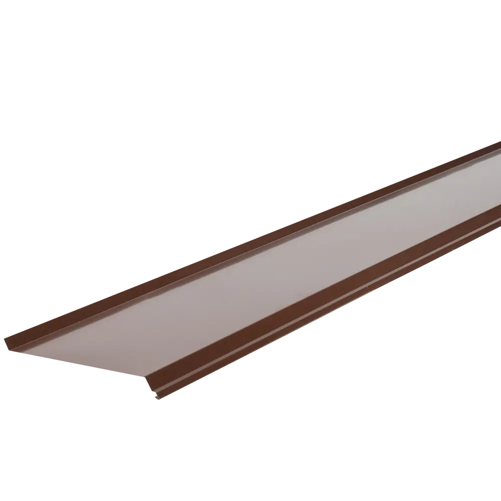 Отлив оцинкованный 150x2000 мм коричневый ВЕГА STLM-2071007 - Вид №1