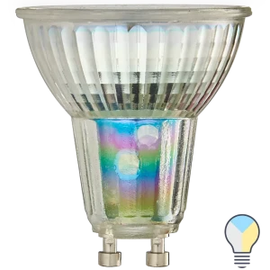 Лампа умная светодиодная Osram Smart Plus GU10 220-240 В 5 Вт спот матовая 350 лм изменение оттенков белого