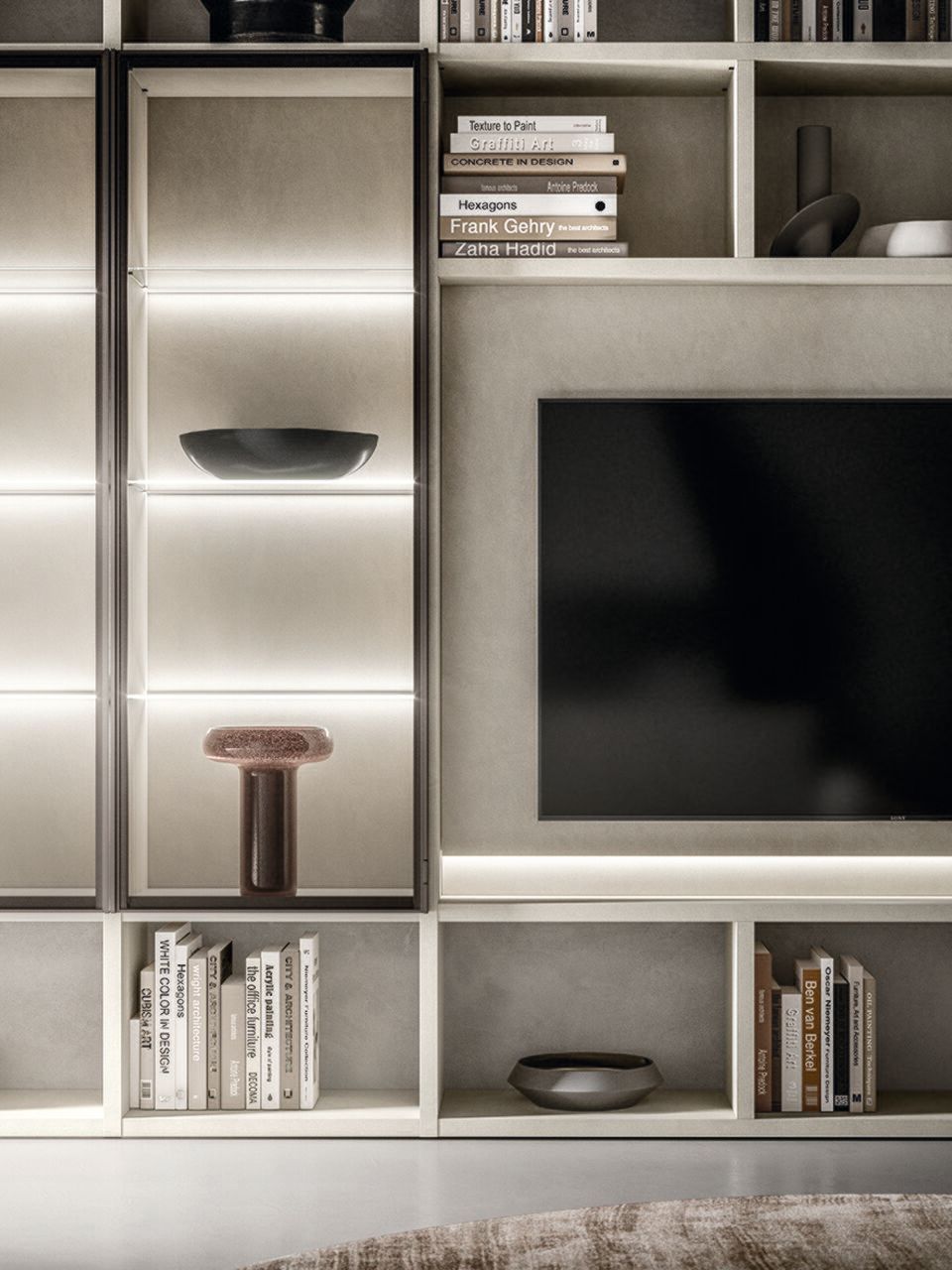 Секционный книжный шкаф из дерева Santalucia Mobili Luxury ARCH-00066508 - Вид №1