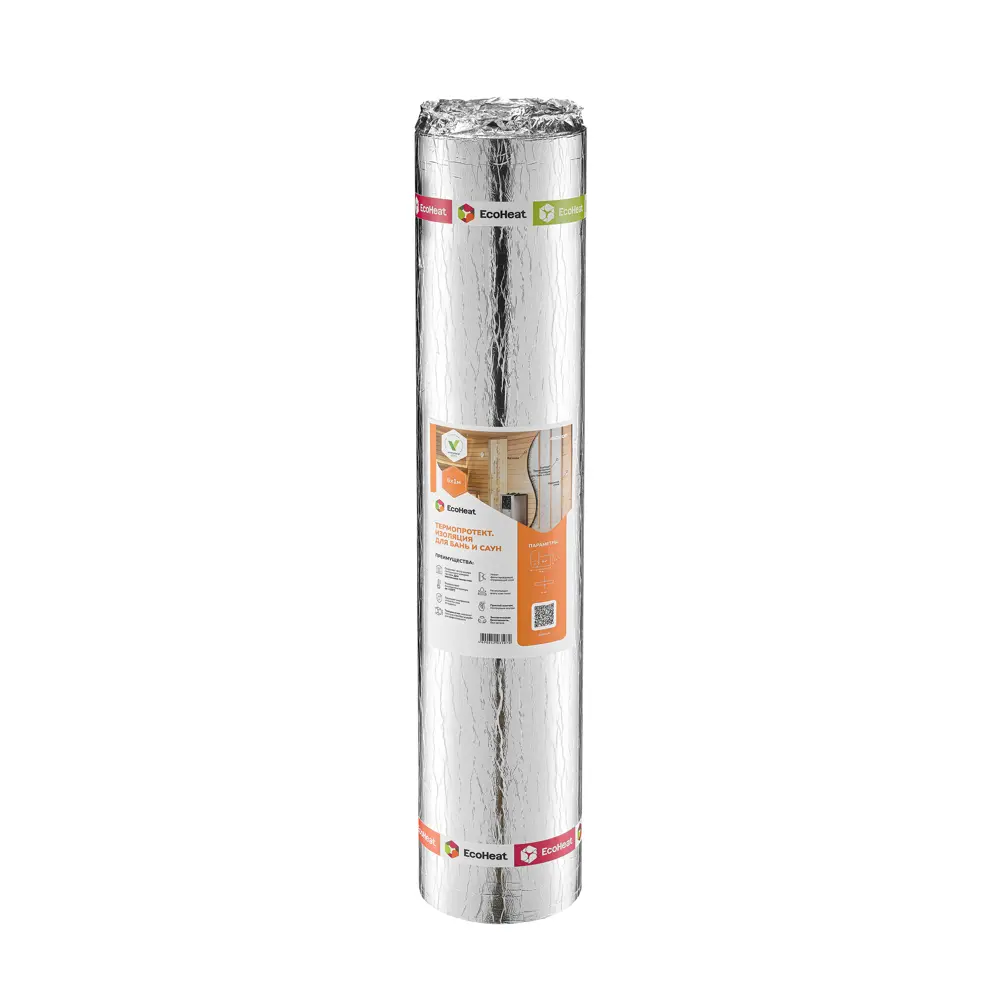 Изоляция отражающая EcoHeat для бань и саун 4x1000x6000 мм 6м2 Santreyd STLM-2117135