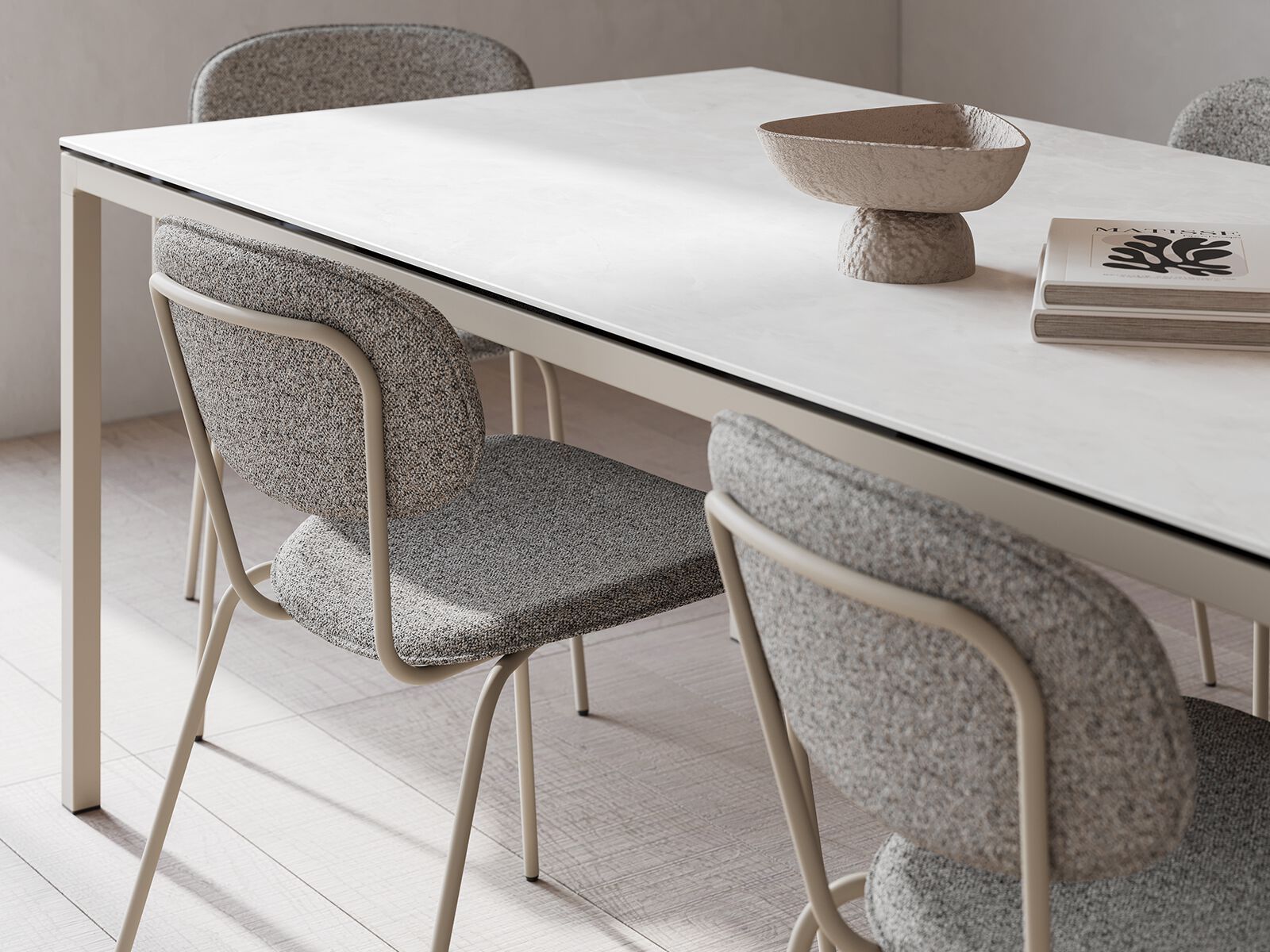 Мягкий тканевый стул с подлокотниками MOBLIBERICA Silueta ARCH-00108279 - Вид №5