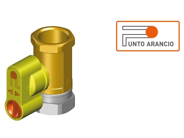 Запорный клапан с захватом давления и предохранительной ручкой прямая версия TECO G2 Punto Orange® ARCH-00058077 - Вид №1