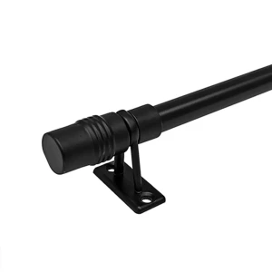 ЭСКАР Цилиндр — однорядный витражный карниз 80-120 см черный 89370887