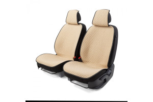 16521556 Накидки на передние сиденья 2 шт. материал fiberflax /мягкий лен/ CUS-1052 BE/BE CarPerformance