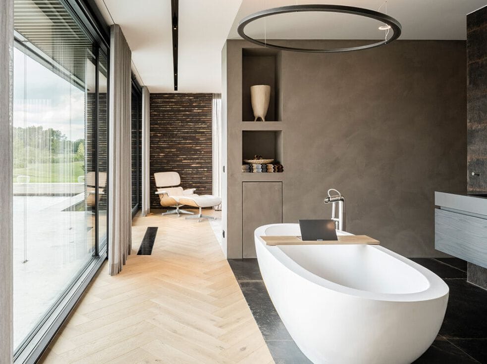 Овальная ванна в центре комнаты JEE-O ARCH-00019384 - Вид №2