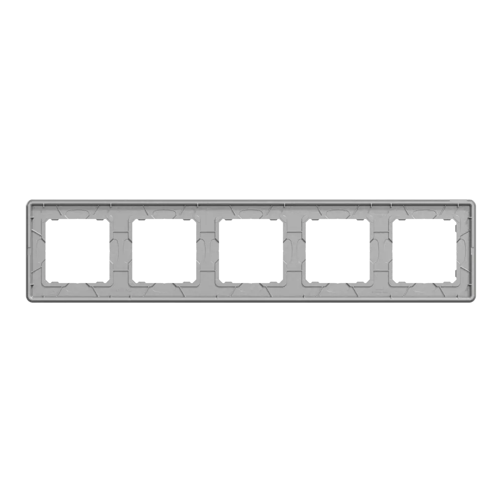 Рамка для розеток и выключателей Systeme Electric Sedna Design 5 постов, цвет белое стекло STLM-2013502 - Вид №2