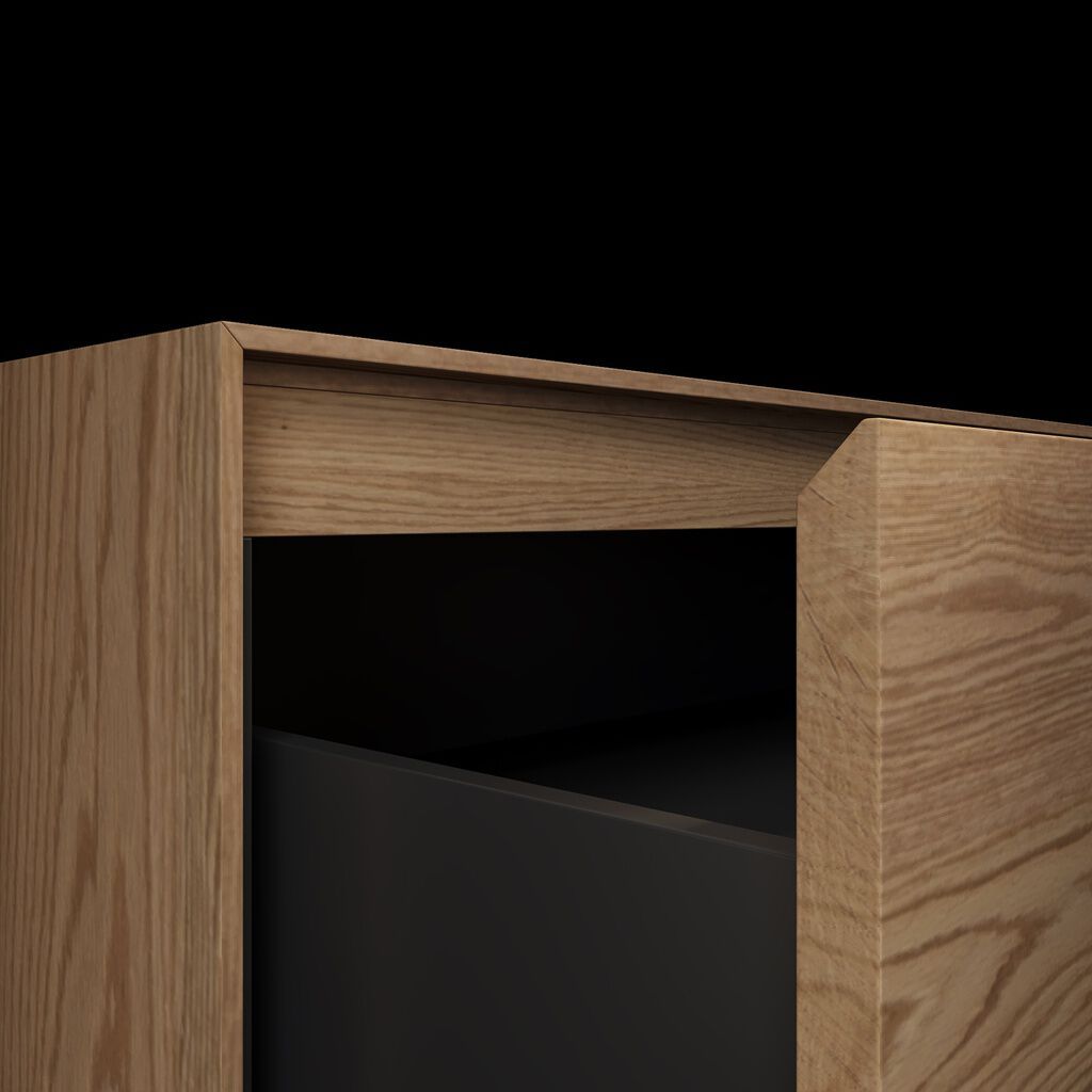Подвесной шкаф для ванной комнаты из массива дерева с ящиками RILUXA Gaia ARCH-00008283 - Вид №3