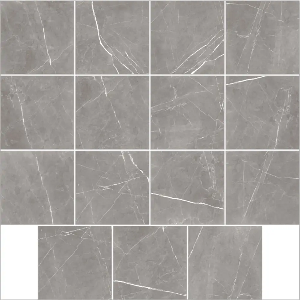 Глазурованный керамогранит Global Tile Encanto_GT 60x60 см 1.44 м² лаппатированный цвет серый 89456549 STLM-2117437 - Вид №3