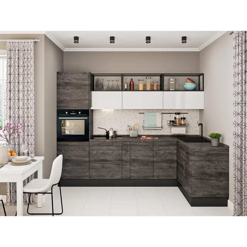 Фасад для кухонного ящика Пласт 79.7x12.5 см Delinia ID ЛДСП цвет серый STLM-2122649 - Вид №4