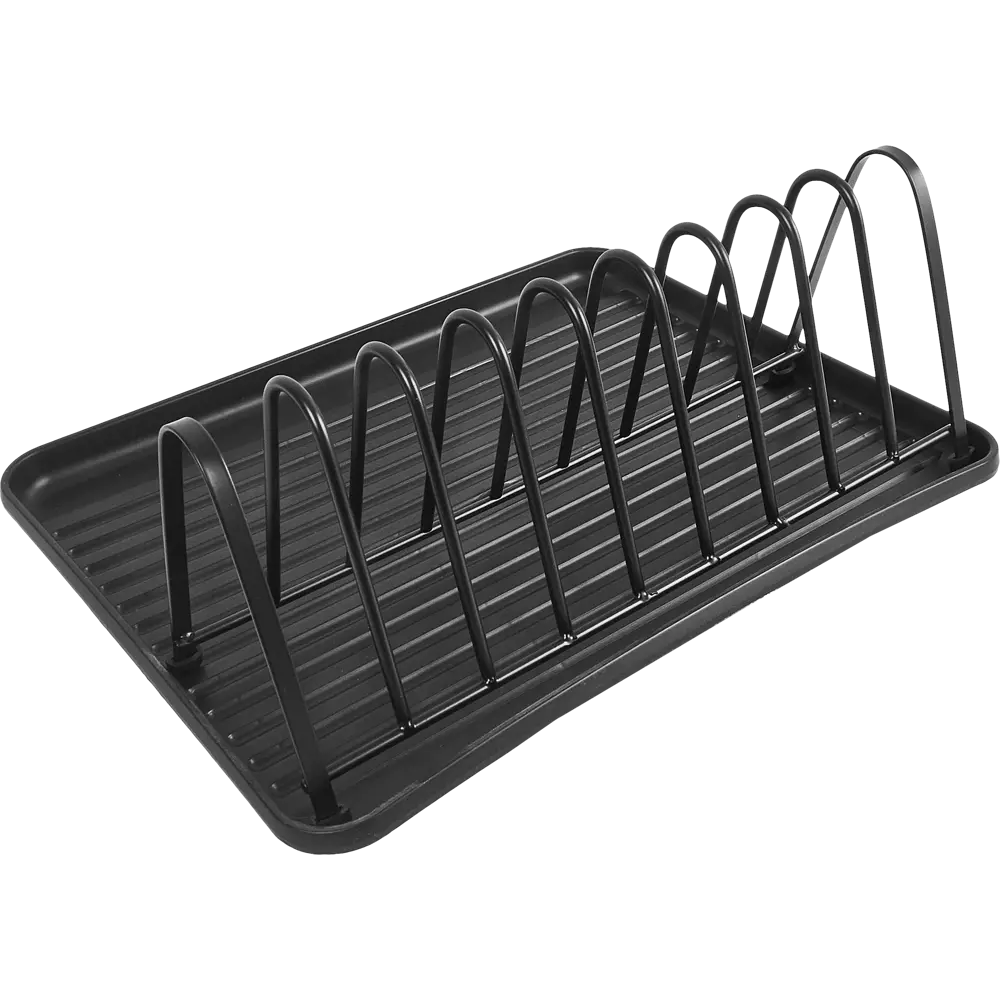 Сушилка для посуды KONSENSA 36x13x29 см одноуровневая металл цвет черный STLM-2068644 - Вид №4