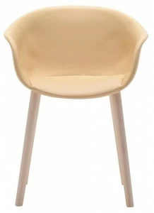 Andreu World Мягкое кожаное кресло с подлокотниками Next So0497