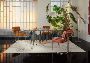 Прямоугольный ковер ручной работы из гималайской шерсти