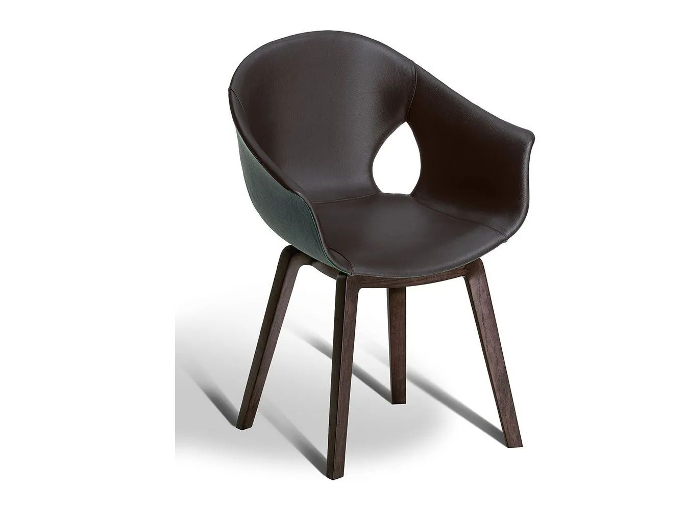 Кожаный стул с подлокотниками Poltrona Frau коллекция-диваны и кресла ARCH-00135979 - Вид №1