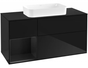 Villeroy&Boch Тумба под раковину Прямоугольная версия F702PDPH Finion Glossy Black Lacquer