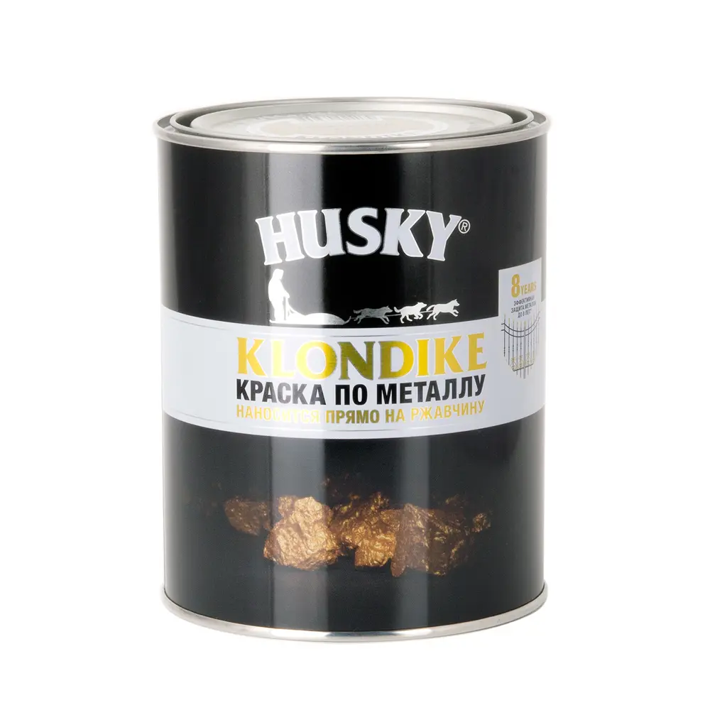 Антикоррозийная краска Husky Klondike для металла, коричневая глянцевая 0.9 л 84391748 STLM-0049005 - Вид №1