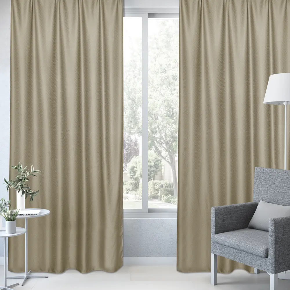 Штора на ленте Inspire Kulma 160x280 см цвет серый 88311126 STLM-2042385  - Вид №5