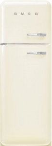 FAB30LCR5 Холодильник / отдельностоящий двухдверный холодильник,стиль 50-х годов, 60 см, кремовый, петли слева SMEG