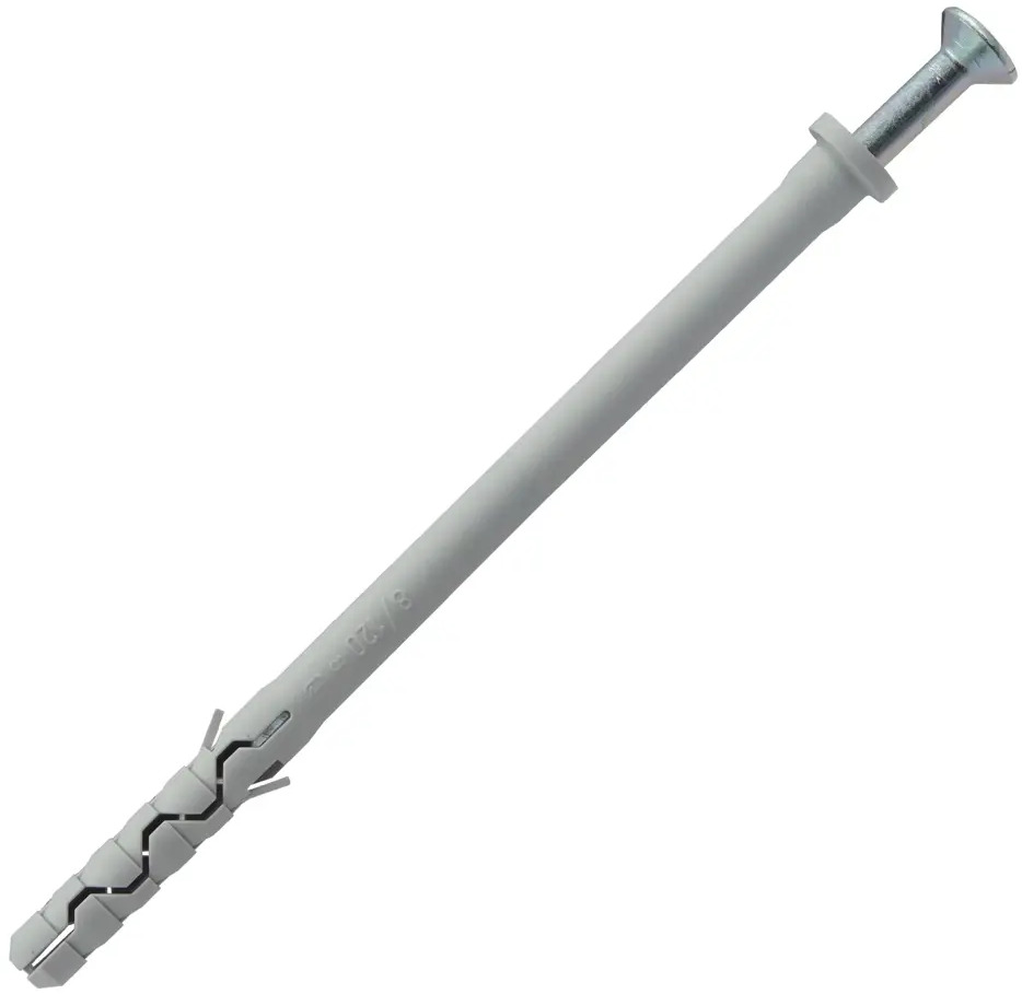 85493226 Дюбель-гвоздь Standers с цилиндрическим бортиком нейлоновый серый 8x120 мм 20 шт. STLM-0063302