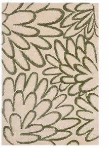 ASPLUND Прямоугольный шерстяной коврик ручной работы с рисунком