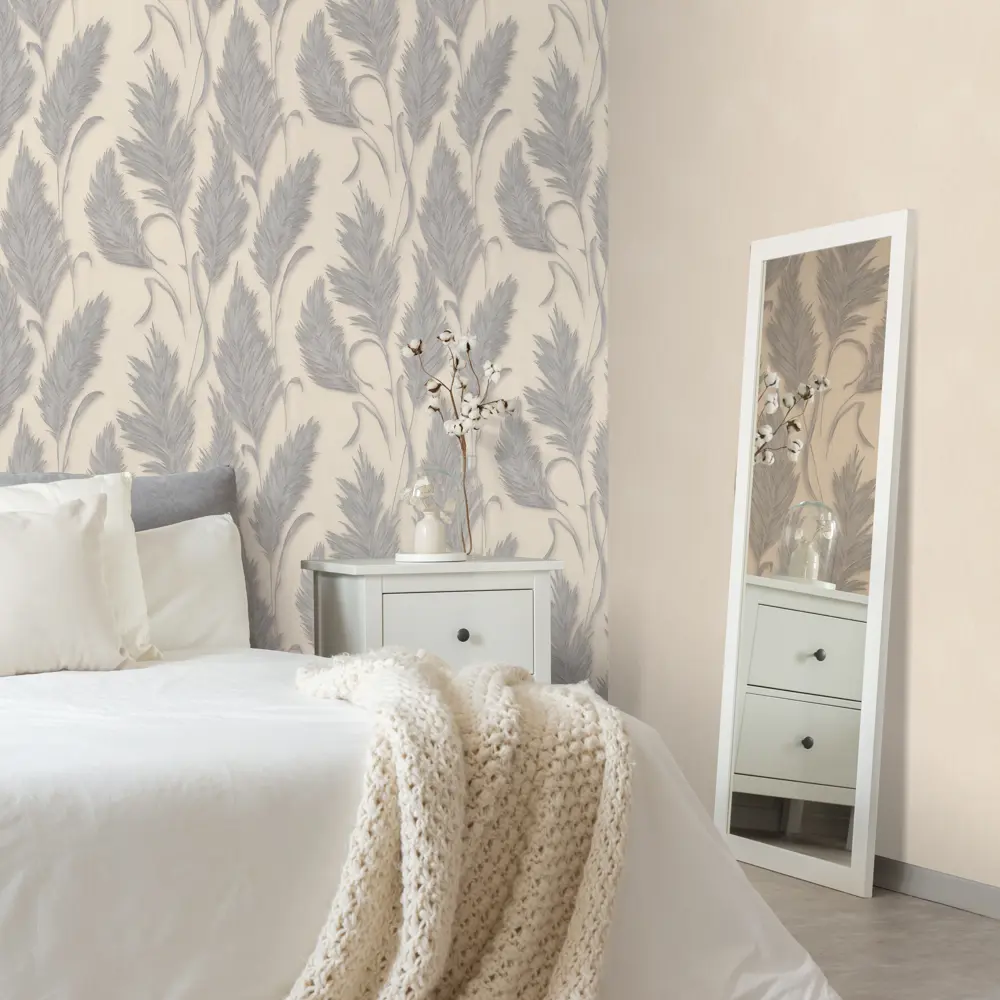 Обои флизелиновые Odelia светло-бежевые 1.06 м DI5041-17 DIAMOND STLM-2068017 - Вид №3