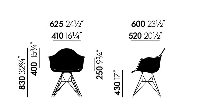 Полипропиленовый стул с подлокотниками VITRA Eames Plastic Chair ARCH-00122846 - Вид №22