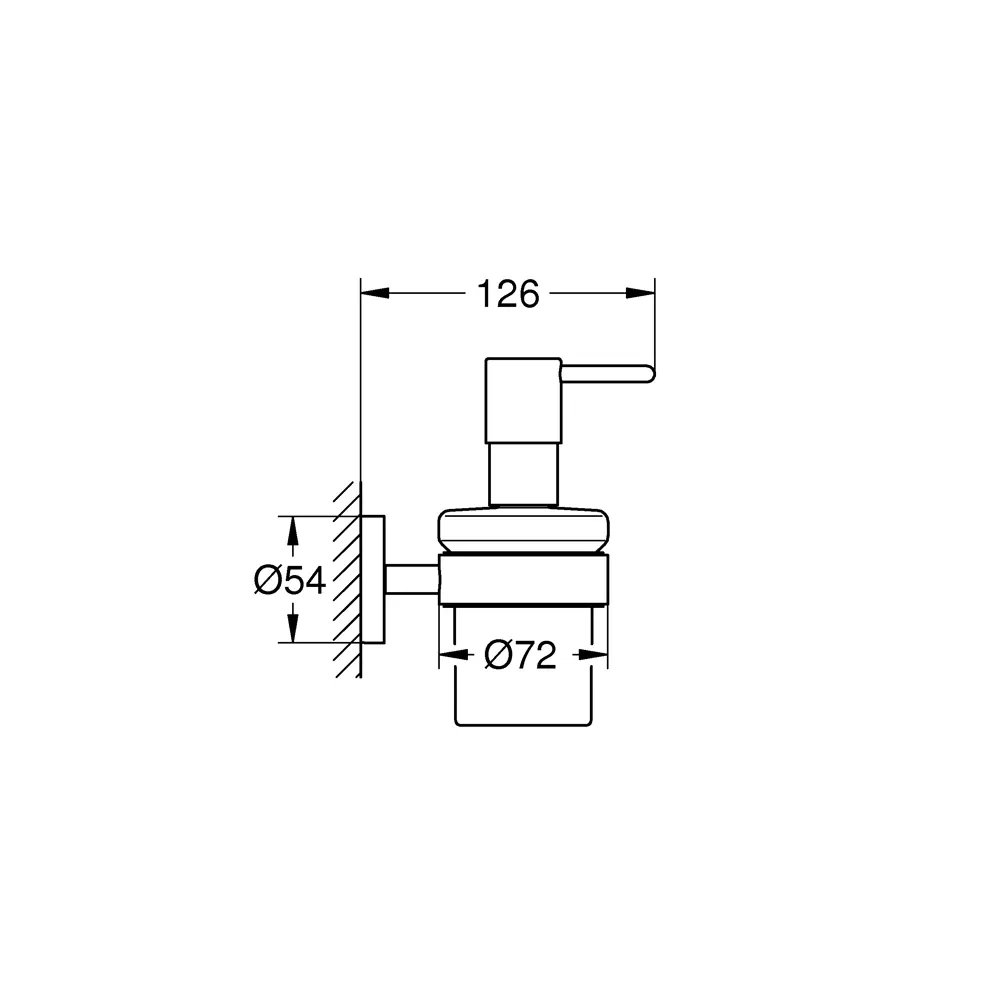 Дозатор подвесной для жидкого мыла Grohe Essential 40448001 Essentials STLM-2175659 - Вид №6