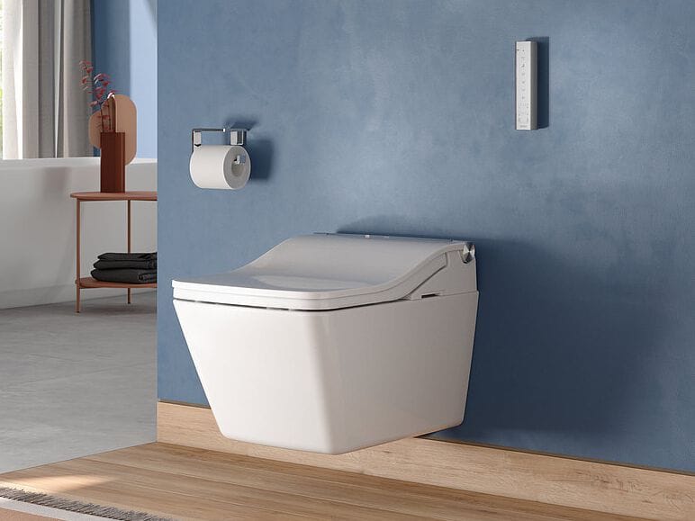 Керамический подвесной туалет биде с ручным душем TOTO Washlet® ARCH-00103166
