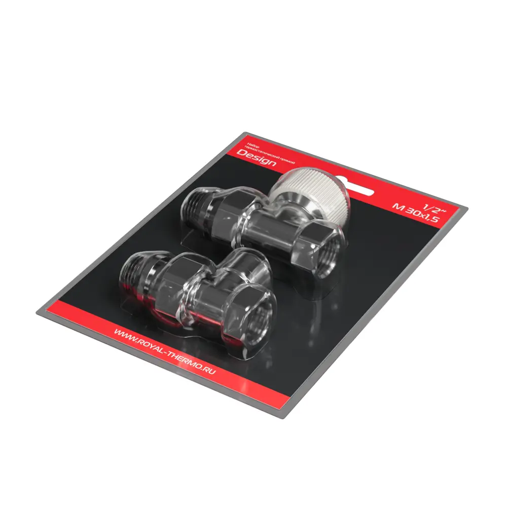 Термостатический комплект для радиатора прямой Royal Thermo Design 1/2" латунь цвет хром STLM-2146913 - Вид №6