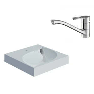 91685541 Раковина на стиральную машину Madera List 60x60 см со смесителем в комплекте STLM-1342736