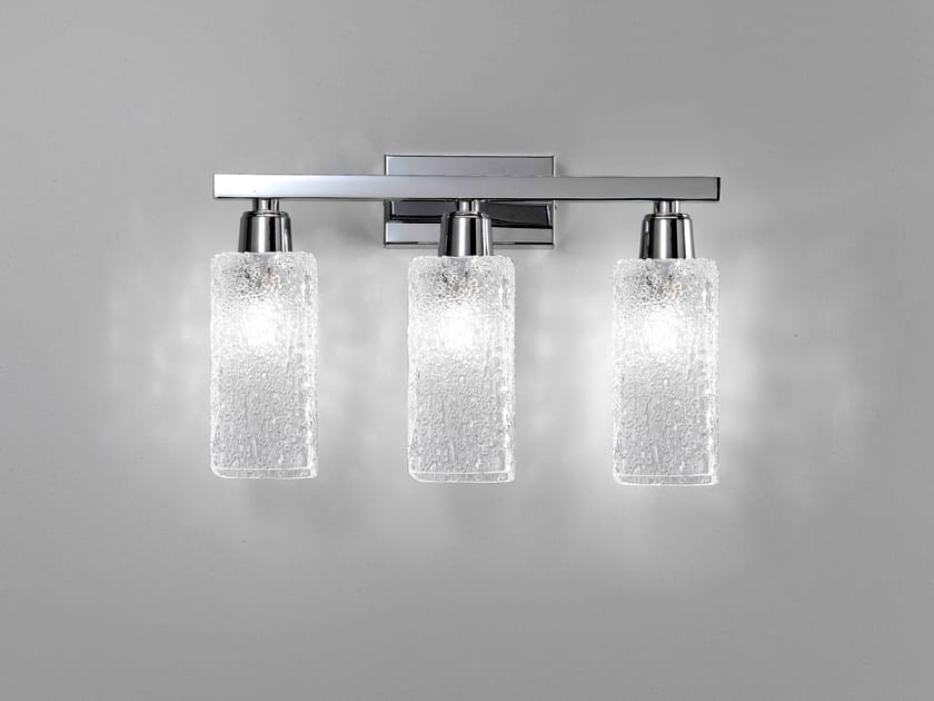 Настенный светильник из стекла и латуни Cremasco Illuminazione 7263/3AP ARCH-00046501