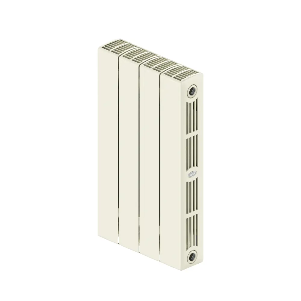 Радиатор секционный Rifar Supremo S50004RAL1015 500/90 4 секции боковое подключение биметалл бежевый 82560843 STLM-2068724 - Вид №1
