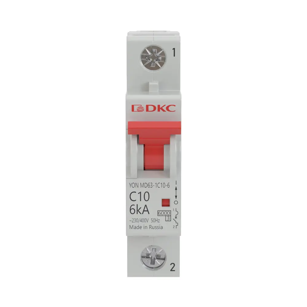 Автоматический выключатель DKC YON MD63 1P C10 А 6 кА STLM-2039049