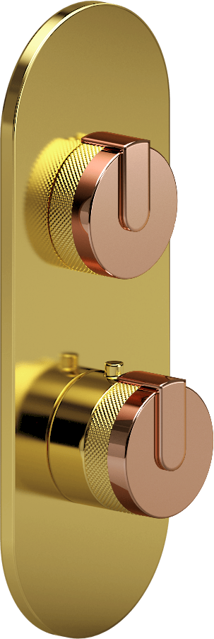 E-8026-R1RGE0-L1RG-AU-T Планка M-Series с 2 ручками - Внешняя часть GRAFF MOD+