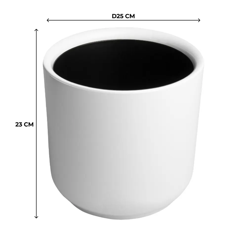 Кашпо Evergreen Design Дельта 25x25x25 см v9.8 л пластик белый STLM-2115700 - Вид №2