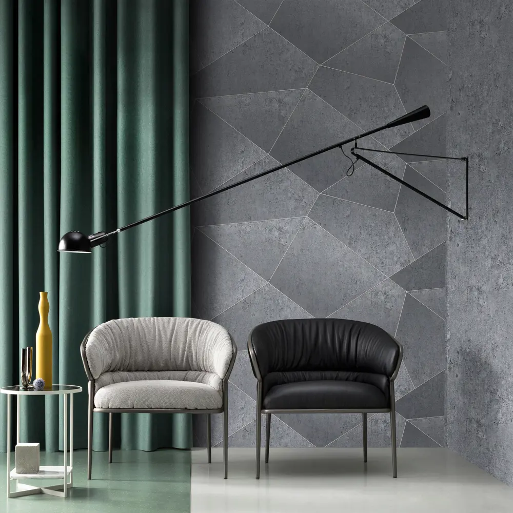 Erismann Aksioma: Флизелиновые обои глубокого серого оттенка 89404407 STLM-1572649 - Вид №4