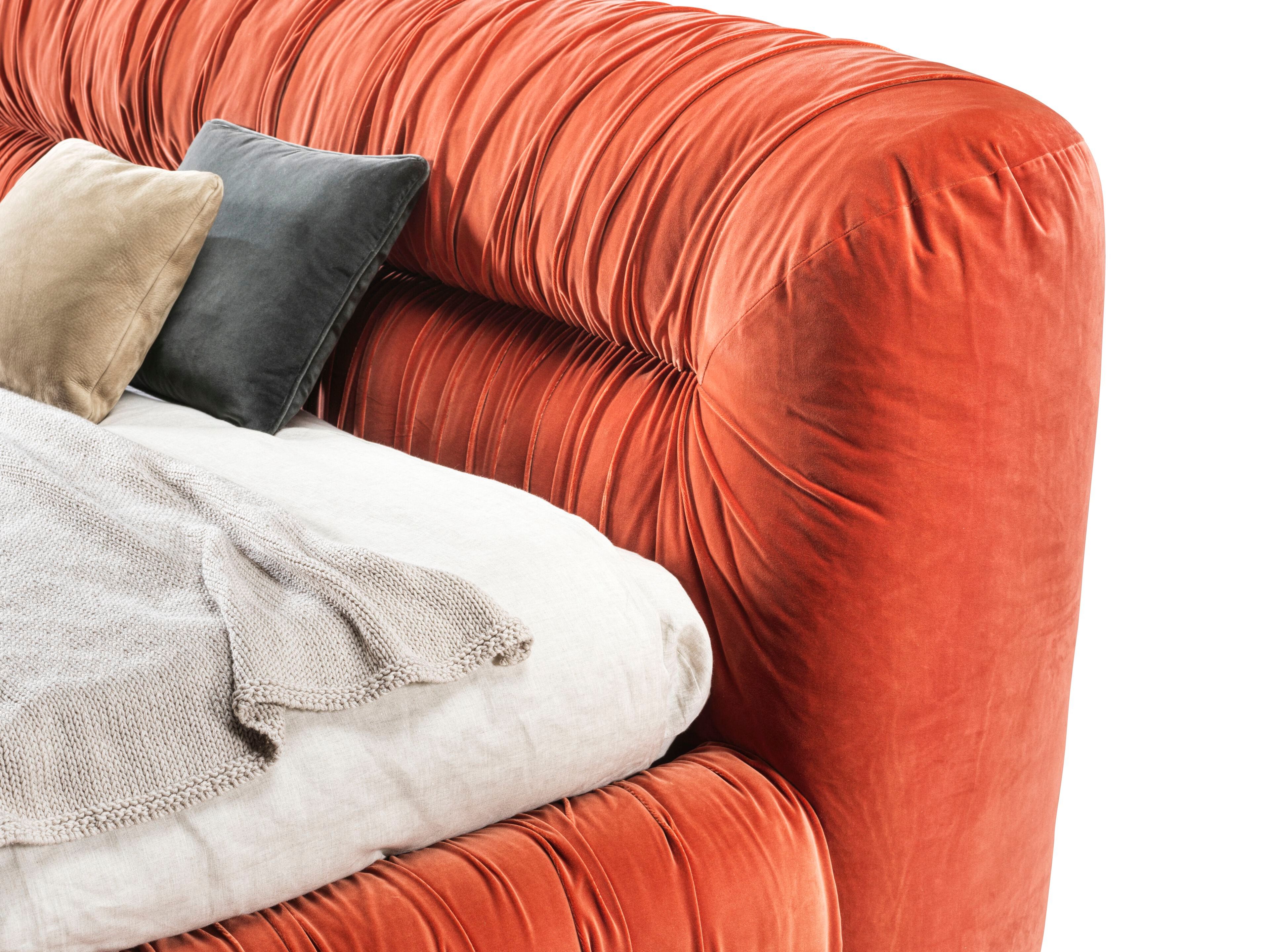 Бархатная двуспальная кровать GHIDINI1961 Mambo ARCH-00093435 - Вид №2