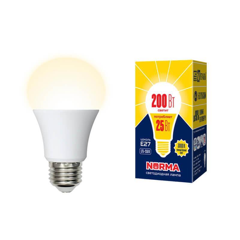 LED-A70-25W/3000K/E27/FR/NR Лампа светодиодная E27 25W 3000K матовая UL-00004469 Volpe Norma LED-A70