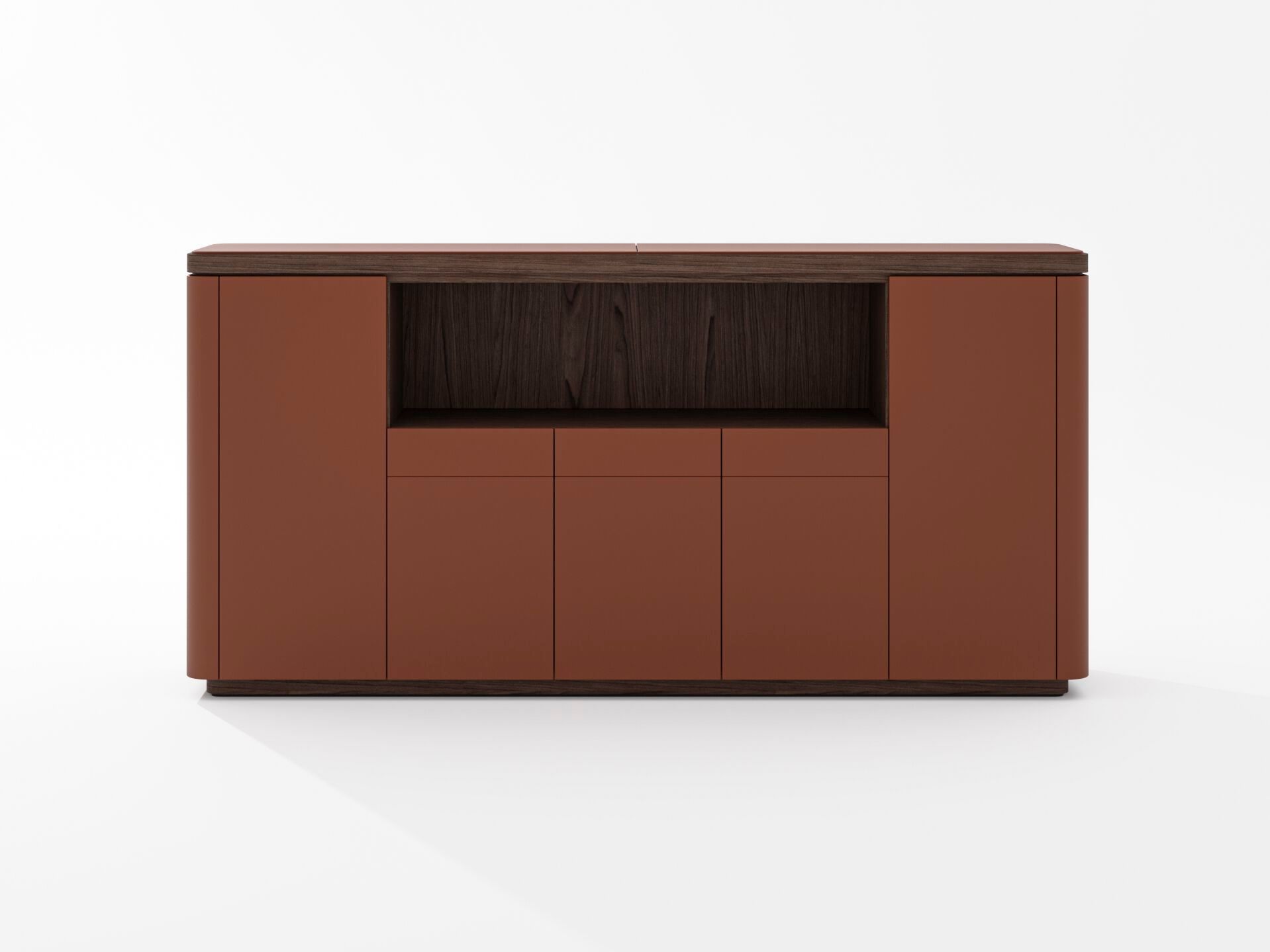 Кожаный офисный шкаф PROF Flow ARCH-00123767 - Вид №3