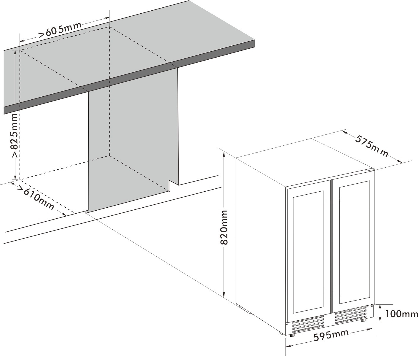 9165724 Винный шкаф CellarPrivate CP042-2TBH черный CELLAR PRIVATE STDN-0007431 - Вид №15