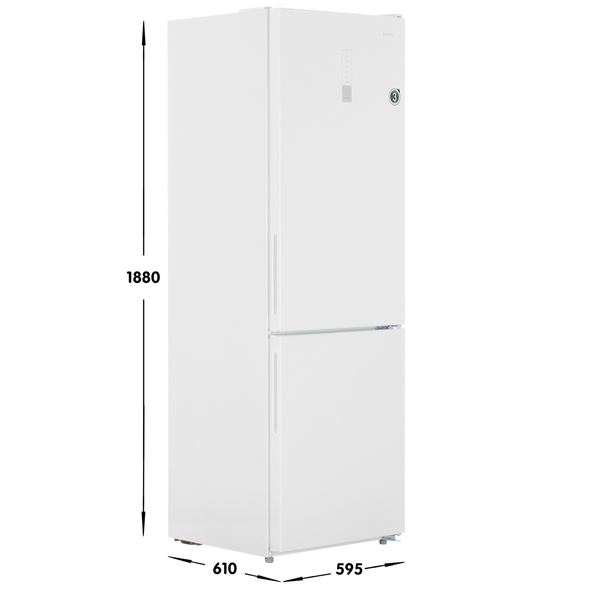 5444559 Холодильник с морозильником   DEXP B4-32AMA белый STDN-0073004 - Вид №6