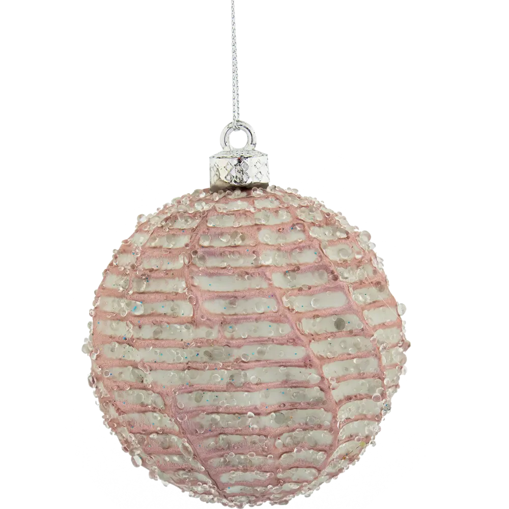Шар ёлочный паутинка ø 7.8 см пластик розовый Santreyd STLM-2137545 - Вид №1