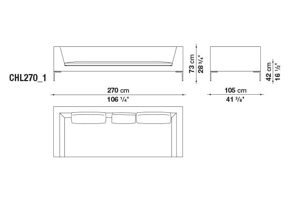 Ткань диван B&B Italia Charles Large ARCH-00074015 - Вид №4