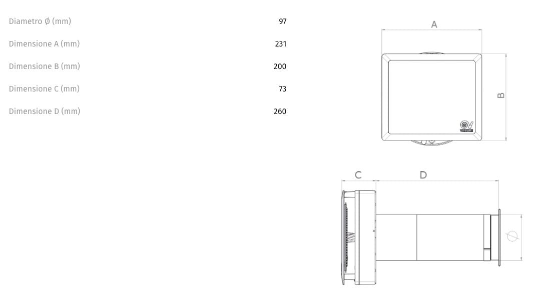 Рекуператор тепла Vortice VORT MONO ARCH-00142565 - Вид №5